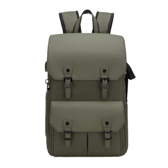 AK818 Waterproof Anti-Theft Dual-Shoulder Camera Bag Large-Capacity Photography Backpack(Green)