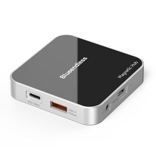 Blueendless MC810 8 Ports Magnetic Type-C Dock HUB 4K 60Hz HD USB3.2 Splitter Phone Tablet Adapter
