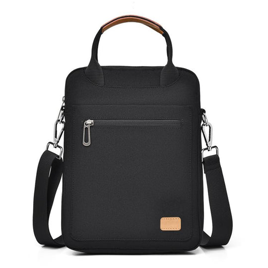 10.8-11.5 inch Laptop Carrying Case Tablet Inner Sleeve Single-Shoulder Crossbody Bag(Black)