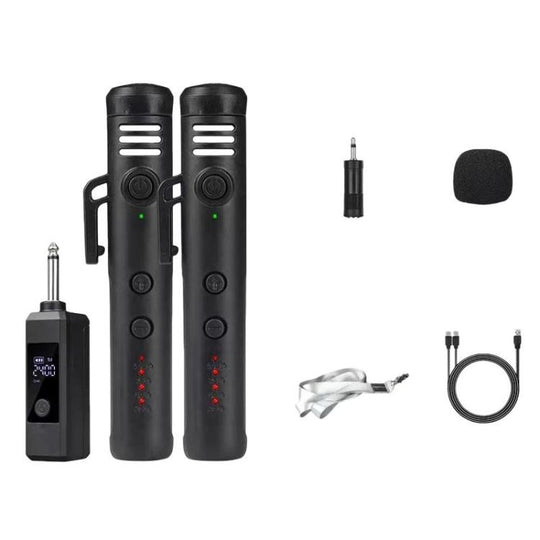 DIYO-1136 Handheld Wireless Condenser Microphone With Power Display Teaching Microphone & Voice Amplifier, Spec: 1 in 2 3.5mm