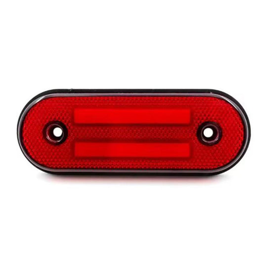 MK-256 12-LEDs Truck Side Lamps Light-Guiding Side Tail Lamps(Red)