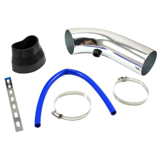 76mm Automotive Modified Aluminum Alloy Intake Pipe(Silver)