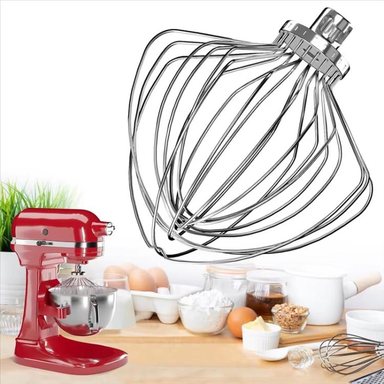 11-Wire Stainless Steel Whisk Attachment Compatible with KitchenAid 7 ...