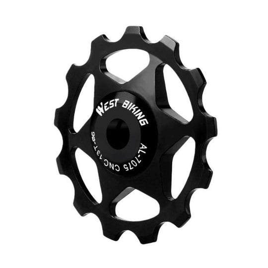 WEST BIKING YP0719490 Bike Jockey Wheel With Metal Bearings Road Bike Rear Derailleur Jockey Wheel, Spec: 13T Black
