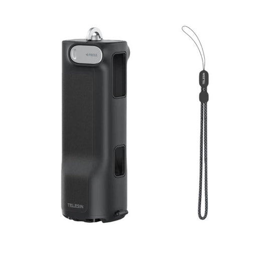 For Insta360 X5/X4 TELESIN Foldable Utility Grip Shooting Handle with Built-in Tripod(Black)