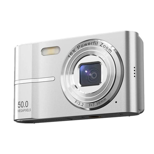 M03 2.4 nch Retro Digital CCD Camera Portable Camera For Students(Silver)