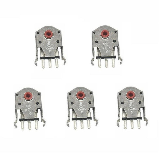 Kailh 5pcs Red Core Dustproof Mouse Scroll Wheel Encoder(9mm)
