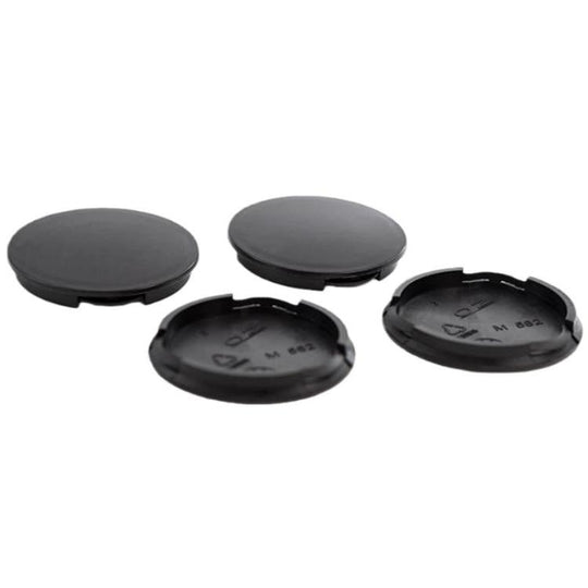 4pcs /Set 55mm Outer Diameter Blank Modified Wheel Hub Center Caps(Black)