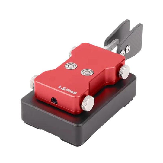 3.5mm Audio Dual-paddle Automatic Key Shortwave Radio Morse Code(Red)