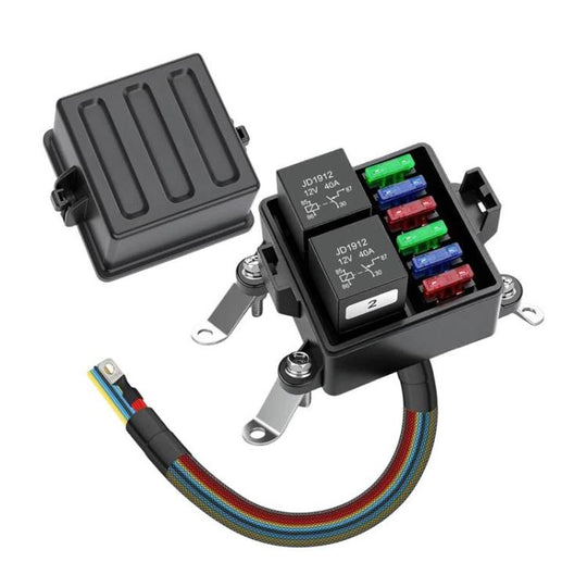 Car 6-Way Pre-Wired Waterproof Fuse Relay Box Automotive Fuse Relay Holder, Spec: 24V 5-Pin
