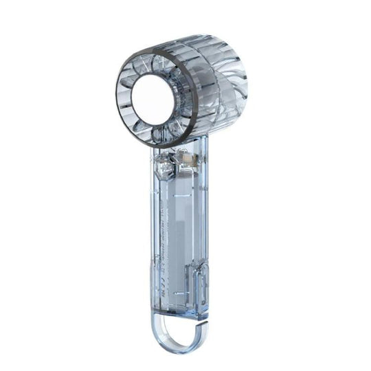 USB Charging Mirror Fan Outdoor Handheld Mini Fan With Carabiner Clip(Transparent Gray)