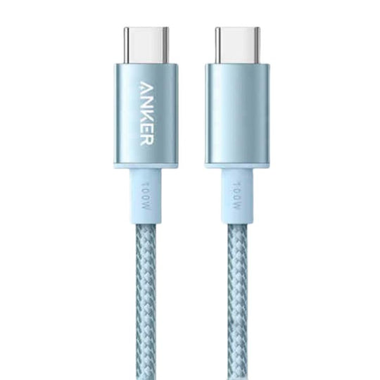 ANKER A8756 1m Braided PD100W Type-C Nylon Fast Charging Cable(Blue)