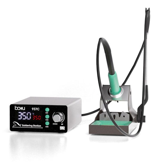 BAKU BA-937C 120W LCD Soldering Station, 3 Temp Preset Channels Thermostatic Electric Soldering Iron Kit 110V US Plug