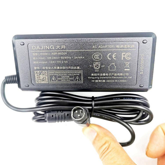 DAJING ADP-60D24 Label Printer Power Adapter 24V 2.5A, Interface: 3 Pin