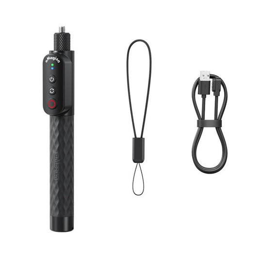 AMagisn Selfie Stick With Remote For Action Cameras & Smartphones, 5.1 Bluetooth, Extendable To 40in, Spec: 1/4 Inch