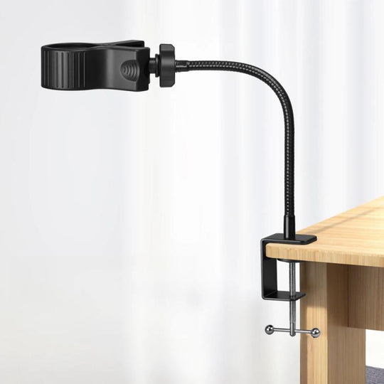 30cm U11 Flexible Hose Desk Clamp Mount Hands-Free Multi-Purpose Holder for Hair Dryer, Mini Fan, Flashlight, and Microphone
