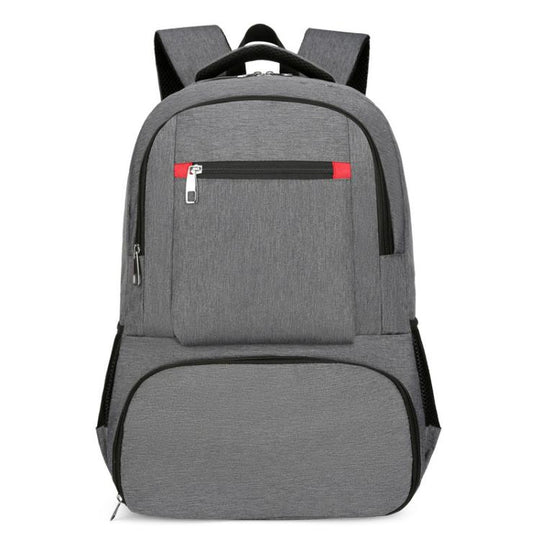 Vanaheimr Insulated 2-in-1 Backpack with Cooler Compartment & USB Port 15.6-inch Laptop Picnic Bag with Headphone Hole(Deep Gray)