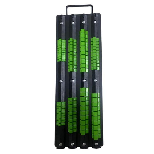 Portable Socket Storage Holder With Handle For 1/4, 3/8, 1/2 Inch Drive Sockets(Green)