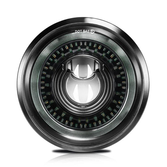 5.75-Inch High-Power Motorcycle Starry Sky Flowing Aperture Cut-Line Headlight(R25)