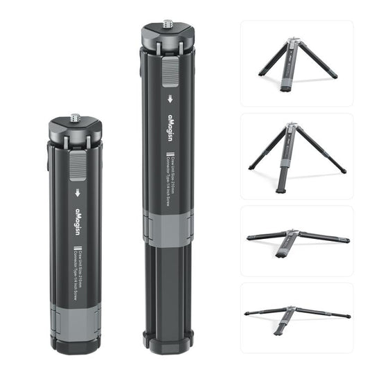 aMagisn Metal Extendable Tripod Stand for Sports Cameras, Mirrorless Cameras & Smartphones(AM38)
