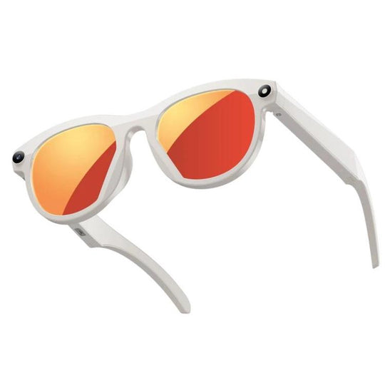 M88 Smart Glasses Support 2MP Camera, 720P Video Recording, AI Simultaneous Translation & Human Recognition(White)