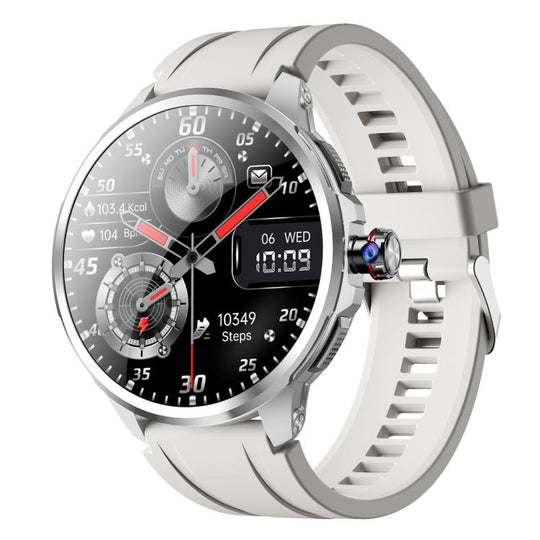 5G SIM Card Global Roaming Dual-System Outdoor Photography Smartwatch(Silver 3+32G)