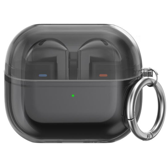For Samsung Galaxy Buds 3 / 3 Pro AhaStyle WG162 Shock-Resistant TPU Earphone Case(Transparent Black)