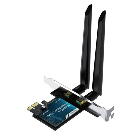 VegGieg 2 In 1 Desktop Gigabit PCIe Wireless Network Adapter(AC1200 PCI-E to WIFI 5 + Bluetooth 4.2/5dB)