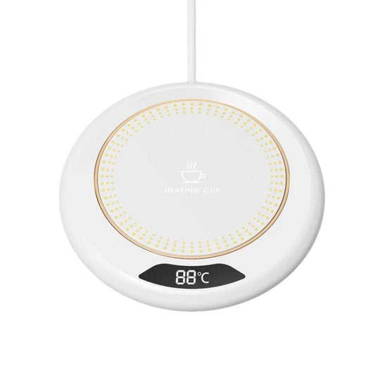 Smart Automatic Heating Cup Mat USB Mug Warmer(White)