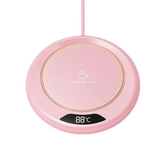 Smart Automatic Heating Cup Mat USB Mug Warmer(Pink)