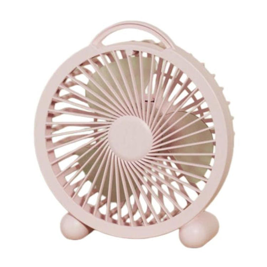 Portable Desktop Fan High-Wind Table Fan For Dormitory & Office, Spec: 4 inch Plug-in Pink
