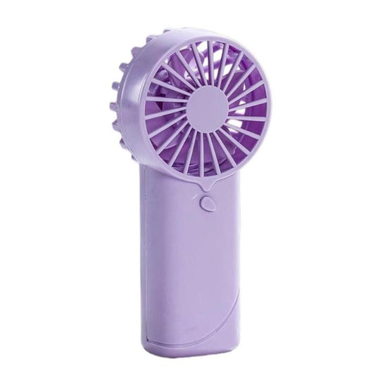 F50 Compact Mini Handheld Fan High Wind Desktop Fan For Dormitory(Purple)