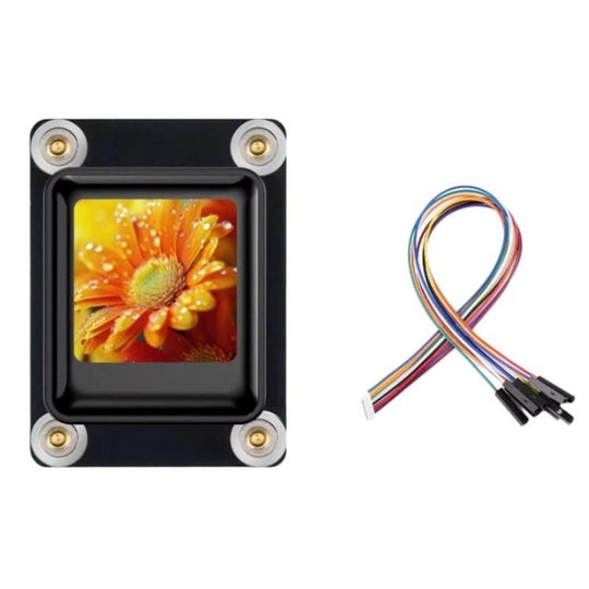 Waveshare 0.85 Inch Mechanical LCD ScreenKey, IPS Panel, 128 X 128 Resolution, 65K Color, SPI Communication Interface, Spec: Module Black