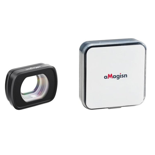 aMagisn Wide Angle Lens 0.72X For DJI Osmo Pocket 4/3 Magnetic Optical Glass Lens Filter with Aluminum Alloy Frame