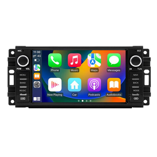 7 Inch Navigation GPS Reversing Car Radio Carplay For Dodge / Jeep / Chrysler, Specification: Quad-core 2GB+64GB