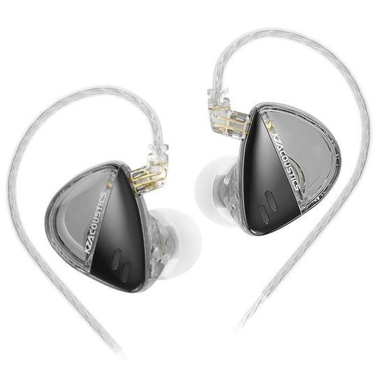 KZ X Angelears Libra Ultra-wideband Dynamic Hi-Fi In-Ear 1.2m Wired Earphones, Color: Black High-Resolution Standard