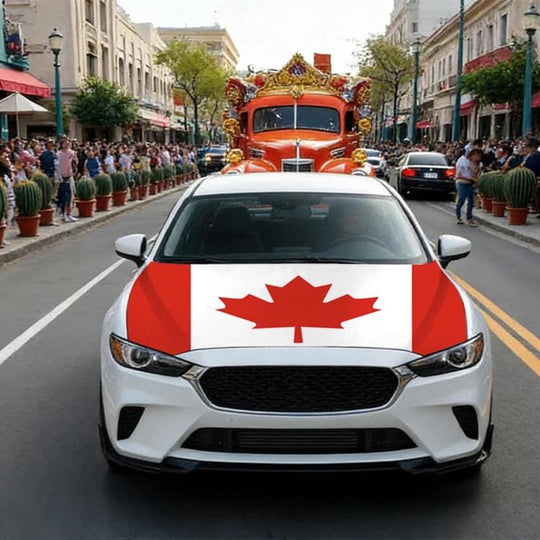 USA-Canada-Mexico World Cup Cheering Flag Dustproof Car Cover, Specification: Canada(125x150cm)