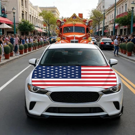 USA-Canada-Mexico World Cup Cheering Flag Dustproof Car Cover, Specification: United States(115x150cm)