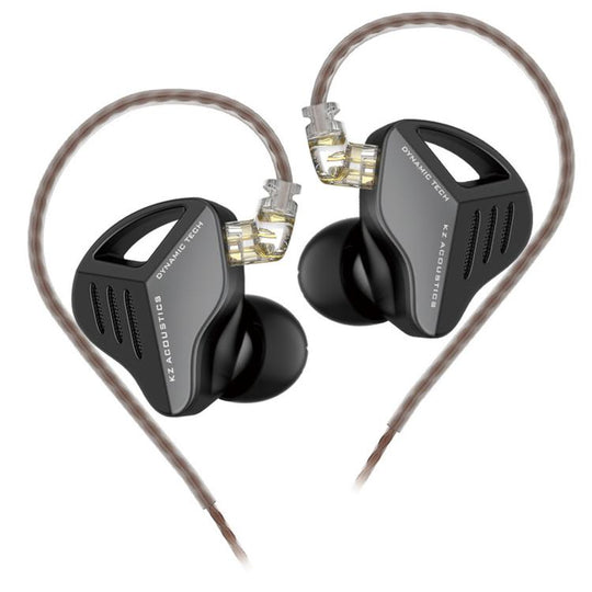 KZ-ZVX Dynamic In-Ear 1.2m Wired Earphones Deep Bass Hi-Fi Monitoring Earphones, Color: Black Standard