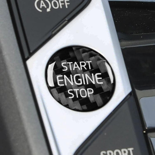 Engine Start Key Push Button Sticker For BMW G Chassis Models, Color: Black