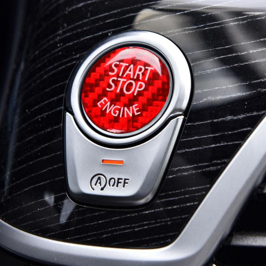 Epoxy Resin Engine Start Key Push Button Sticker For BMW F/E Chassis(Red)