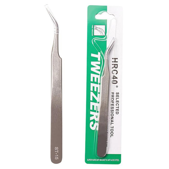 ST-15 Stainless Steel Anti-Static Tweezers For Phone Repair Multi-Purpose Tweezers For Jewelry Picking & Bird Nest Cleaning