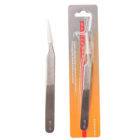 ST-18 Stainless Steel Anti-Static Tweezers For Phone Repair Multi-Purpose Tweezers For Jewelry Picking & Bird Nest Cleaning