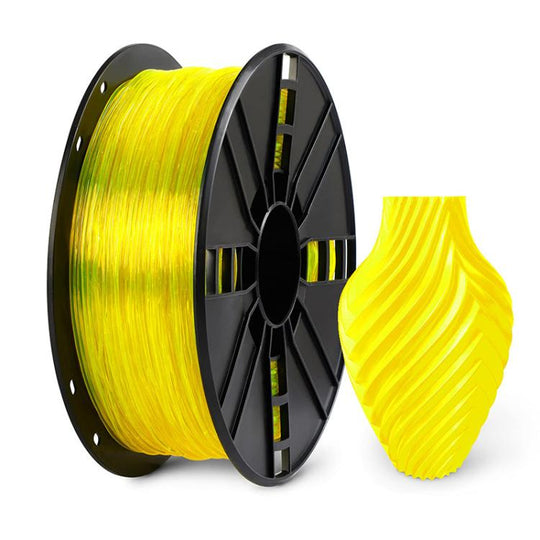 TPU 95A Flexible 3D Printer Filament 1.75mm 1kg Spool High Elasticity 3D Printing Material(Yellow)