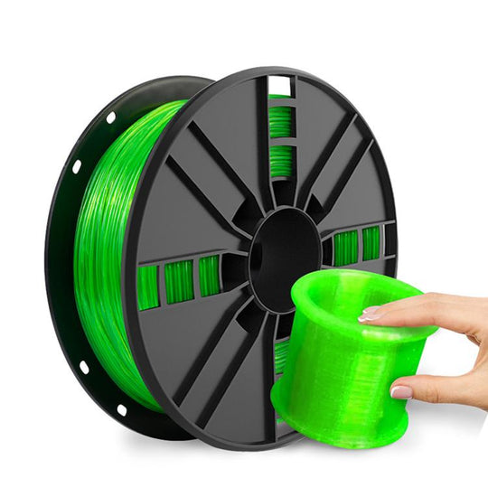 TPU 95A Flexible 3D Printer Filament 1.75mm 1kg Spool High Elasticity 3D Printing Material(Green)