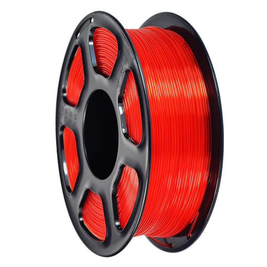 PETG 3D Printer Filament 1.75mm 1kg Spool High Toughness Wear Resistant 3D Printing Material(Clear Red)