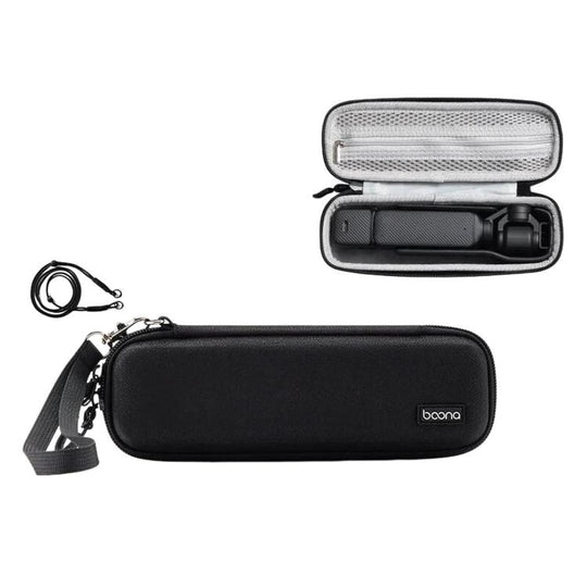Baona FD006 For DJI Osmo Pocket 3 Hard EVA Case Action Camera Protective Travel Pouch, Spec: Black+Lanyard