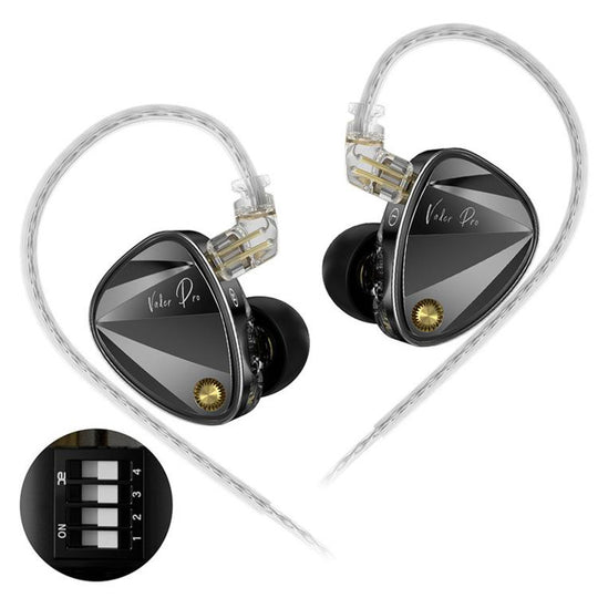 KZ Vader Pro Hifi Bass 6-Driver Dynamic Music In Ear 1.2m Wired Earphones, Spec: Bass Enhanced Standard