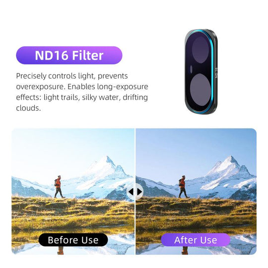 For Insta360 Luna Ultra aMagisn Magnetic Lens Filter ND16