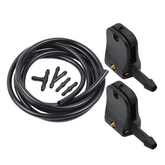 For Mercedes-Benz Sprinter W638 Windshield Wiper Washer Nozzle(2 x Nozzle + 6 x Connector + Pipe 2m)